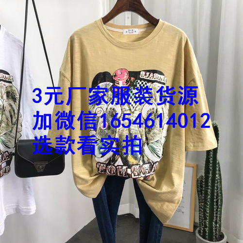 【工廠清倉(cāng)擺攤2元t恤男女裝庫(kù)存批發(fā)男裝潮流短袖基地】-